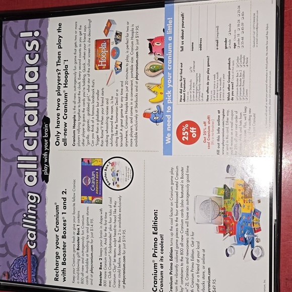 Vintage Cranium Board Game Box Opened - Picture 2 of 13